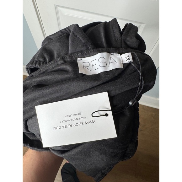 RESA Nikki Dress NWT Revolve Black Halter Tie Dress Size XL  $168 - Picture 6 of 7